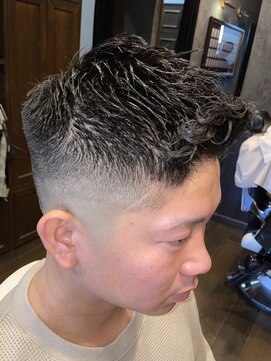 ヒロギンザ 横浜店(HIRO GINZA) 濡れパンスキンフェード