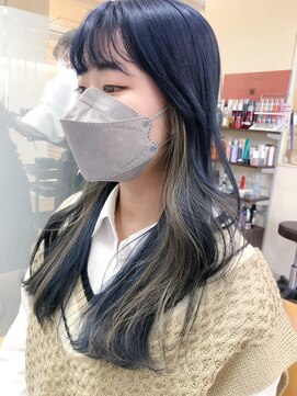 ビューティシモ 川越(Beautissimo) 【金慶彦】ネイビーブルー&インナーベージュ☆☆