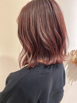 ジャム(Jam) 切りっぱなしボブ×ピンクベージュで可愛く★中村大輔