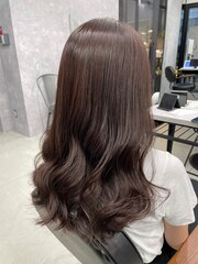 ショコラグレージュカラー艶髪くすみカラー韓国20代