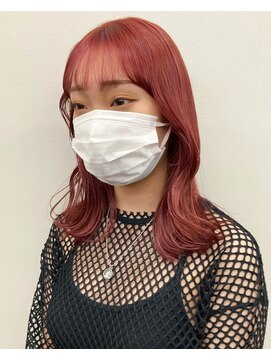 コト 福井大和田店(coto) 福井 大和田 チェリーピンク 韓国ヘア シースル ハイトーン