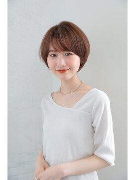 シャルム(charme) 30代.40代　大人丸みショートボブ白髪ぼかし