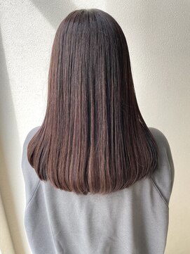 オウルヘアー(Owl hair) ストレートミディアム/ラベンダーブラウン