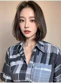 色気纏った大人のボブにグリーンを合わせて○20代30代40代○