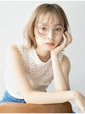 透け感ショートボブ