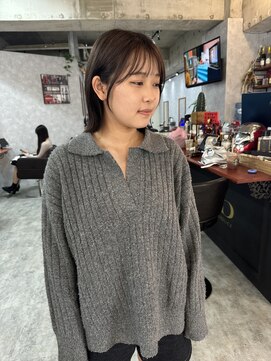 シールドヘアー 沖縄 新都心(C'LD Hair) 【C’LD 】グレージュ/ベージュブラウン/シアブラウン/小顔ボブ