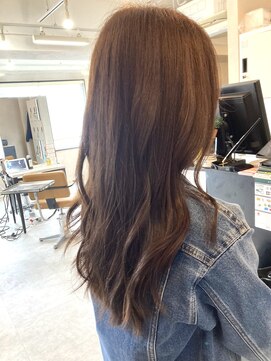 アジールヘア 東上野店(agir hair) 淡色艶カラーミルクティーブラウン【上野】