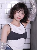 AXIS北野　ウェーブボブ　重め前髪　sensual bob