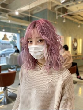 エヌプラス(N+) 黒髪ボブルフネビージュ小顔ワンレン