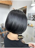 アイロンなしでもまとまるボブ