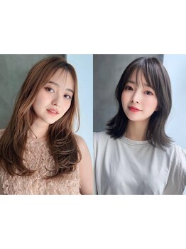 【小顔魅せ効果◎】絶妙な質感,量感,毛流れ調整◎可愛くまとまる優秀styleに。毎日のStylingが簡単！[別府]