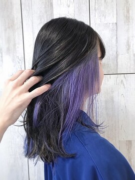 プログレス 仙台駅東口店(PROGRESS) インナーカラー/ラベンダー×ブルー