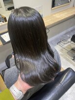 リタ(rita.)&nbsp;まつだて/レイヤー/ブルーグレージュ/艶髪