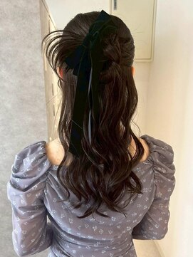 ムーン バイ ケンジ(moon by KENJE) 【nanaka】ハーフアップ/カチモリ/ヘアアレンジ