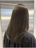 ◎秋色ダブルカラーでオリーブベージュボブ