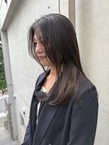 ディジョン(Dijon)&nbsp;韓国顔まわりレイヤーカットグレージュオリーブベージュブラウン