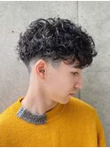メンズ波巻きツイストスパイラルパーマツーブロック八王子