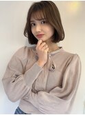 似合わせショートボブ暗めカラーグランマッシュバーガンディ