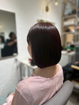 エス 大阪梅田店(es) 髪質改善縮毛矯正×似合わせカット【ボブ】