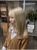 顔まわりレイヤー/ハイトーンベージュ【横須賀中央 Really】