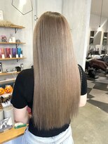 シェル 津山の手店(shel)&nbsp;10代20代ブリーチあり明るめベージュカラー