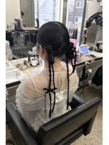 アジールヘア 赤羽駅南口店(agir hair)&nbsp;タイトツインヘアセットお呼ばれヘア赤羽ヘアセット