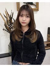 ciate 天神 レイヤーカット/ブリーチなしダブルカラー/ブリーチ/ダブルカラー レイヤーカット×ハイライト