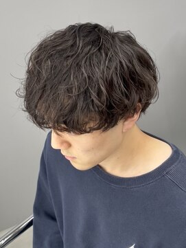 アーバンスタジオトウキョウ 下北沢店(URBAN STUDIO TOKYO) 緩め波巻きシャドウパーマのマッシュスタイル【下北沢/men's】