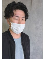 ソラ ヘアデザイン(Sora hair design)&nbsp;大人メンズ、かきあげスタイルパーマ