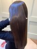 【まとまりのある髪へ◎】カット+縮毛矯正+2stepトリートメント