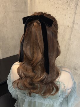 エイミー 伏見店(aemii) ハイポニーハーフアップ