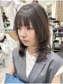 大人フェイスレイヤーカット　簡単スタイリング