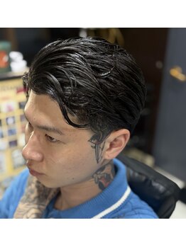 バッドバーバー 沖縄那覇(BADBARBER NAHA)の写真/【BARBER STYLE】再現性にこだわったヘアースタイル。お客様に似合うパーマでシーンに合わせます。