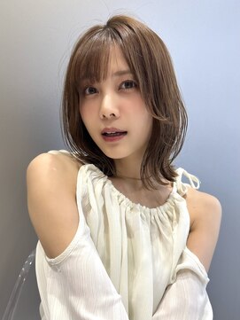 サンド ミュウ 横浜店(sand mieu) 【2027トレンド】外ハネくびれロブ×小顔顔まわりレイヤー☆