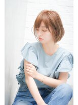 アンドリープ(&LEAP)&nbsp;THROWベージュカラー　小顔ヘア　大人ボブ