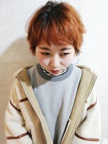 フロート 小阪店(float)&nbsp;オレンジカラー_毛先パーマ ことりベージュ