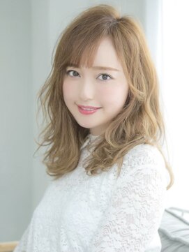 ロンド ルージュ 銀座店(Lond rouge) ふんわりウェーブ鎖骨ミディ