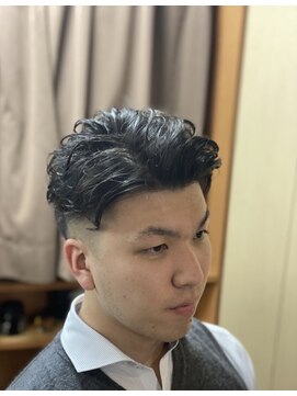 ヒロギンザ 浜松町店(HIRO GINZA) パーマ七三スタイル