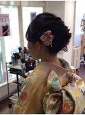 モテ・愛されシニヨン＆振袖