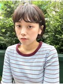 大人かわいい外はねボブ/ミニボブ/グレージュ/ニュアンスパーマ