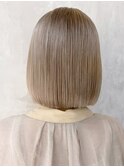 ホワイトグレージュ_チェリーブラウンフェミニンロング_ba416561
