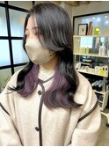 色落ちが綺麗!隠せるインナカラーラベンダー 表参道