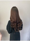 #プルエクステ#ロング#ブラウンカラー