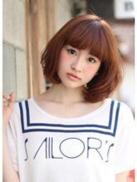 ハレ 中目黒(hale) ガーリーワンカールヘア 【hale中目黒/祐天寺】