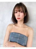 マチルダボブ ウルフカット イヤリングカラー センターパート 4