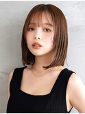 【La fith】切りっぱなしボブ×キャラメルブラウン