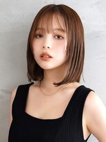 ラフィスヘアー クレイ 南草津店(La fith hair clay)&nbsp;【La fith】切りっぱなしボブ×キャラメルブラウン