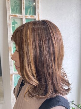 リル(LiL) 切りっぱなしスタイル　ポイントメッシュ