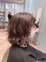 カシータ ヘア リゾート イオンモール熱田店(Casita hair resort)&nbsp;ミディアム×巻髪×くしゅっとデジタルパーマ×カラーと同時施術