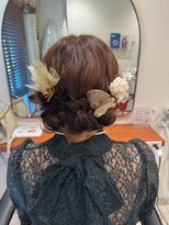 お呼ばれヘアアレンジ♪ミディアム